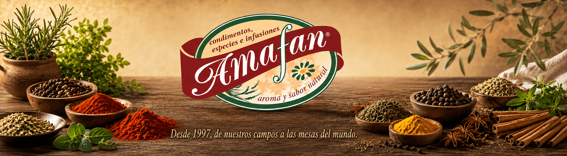 Amafan condimentos, especias e infusiones